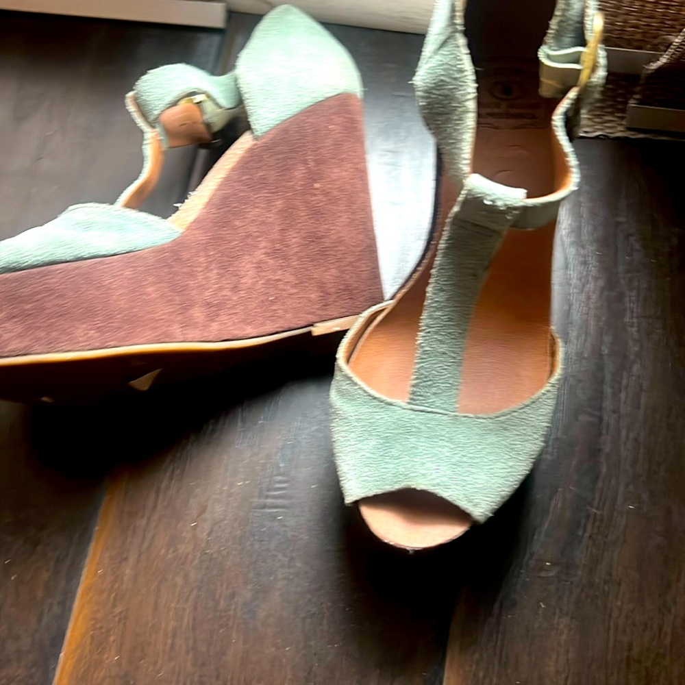 Lucky Brand Suede Platform Wedges